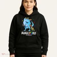 mamasaurus rex autism awareness autistic mother's day Hoodie thumb 5