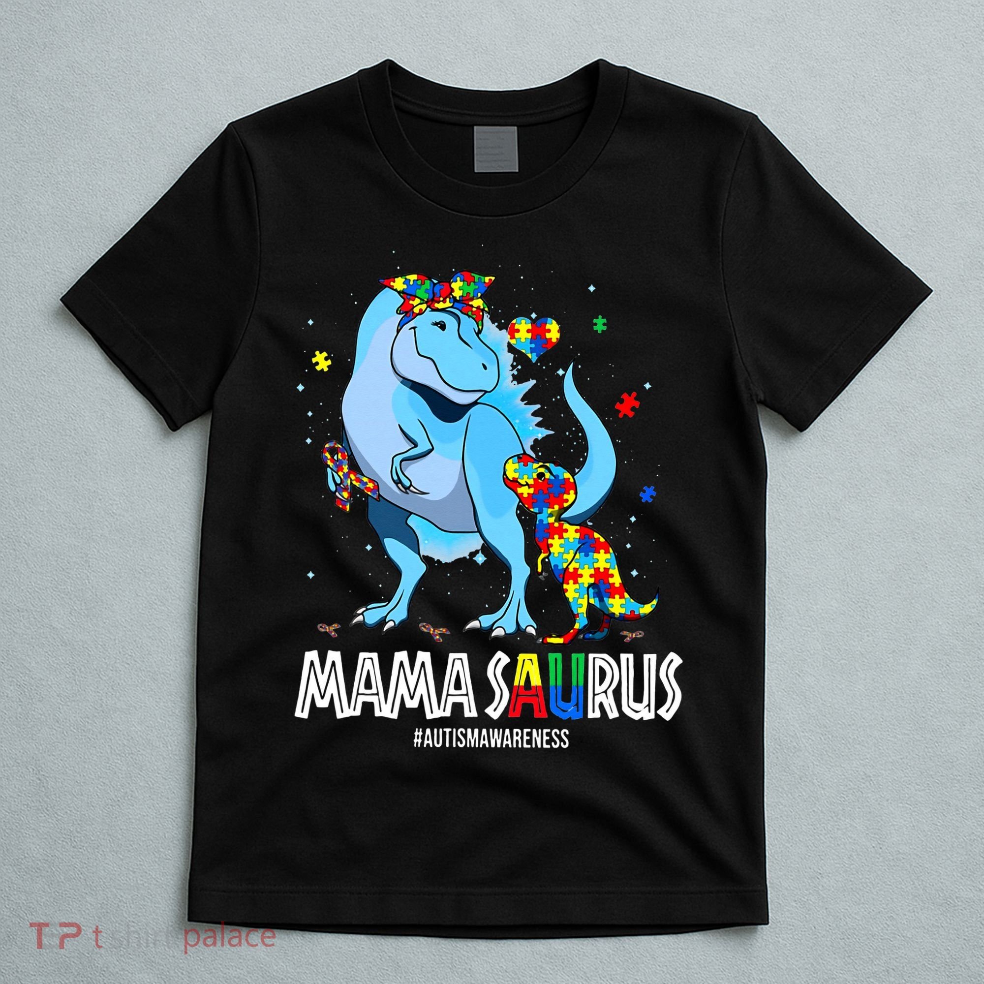 mamasaurus rex autism awareness autistic mother's day T-Shirt
