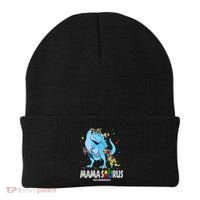 mamasaurus rex autism awareness autistic mother's day Beanie thumb 0