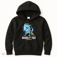 mamasaurus rex autism awareness autistic mother's day Kids Hoodie thumb 0