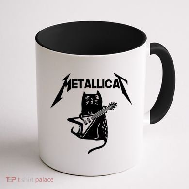 Metallicat Rock Band Guitar Coffee Mug back