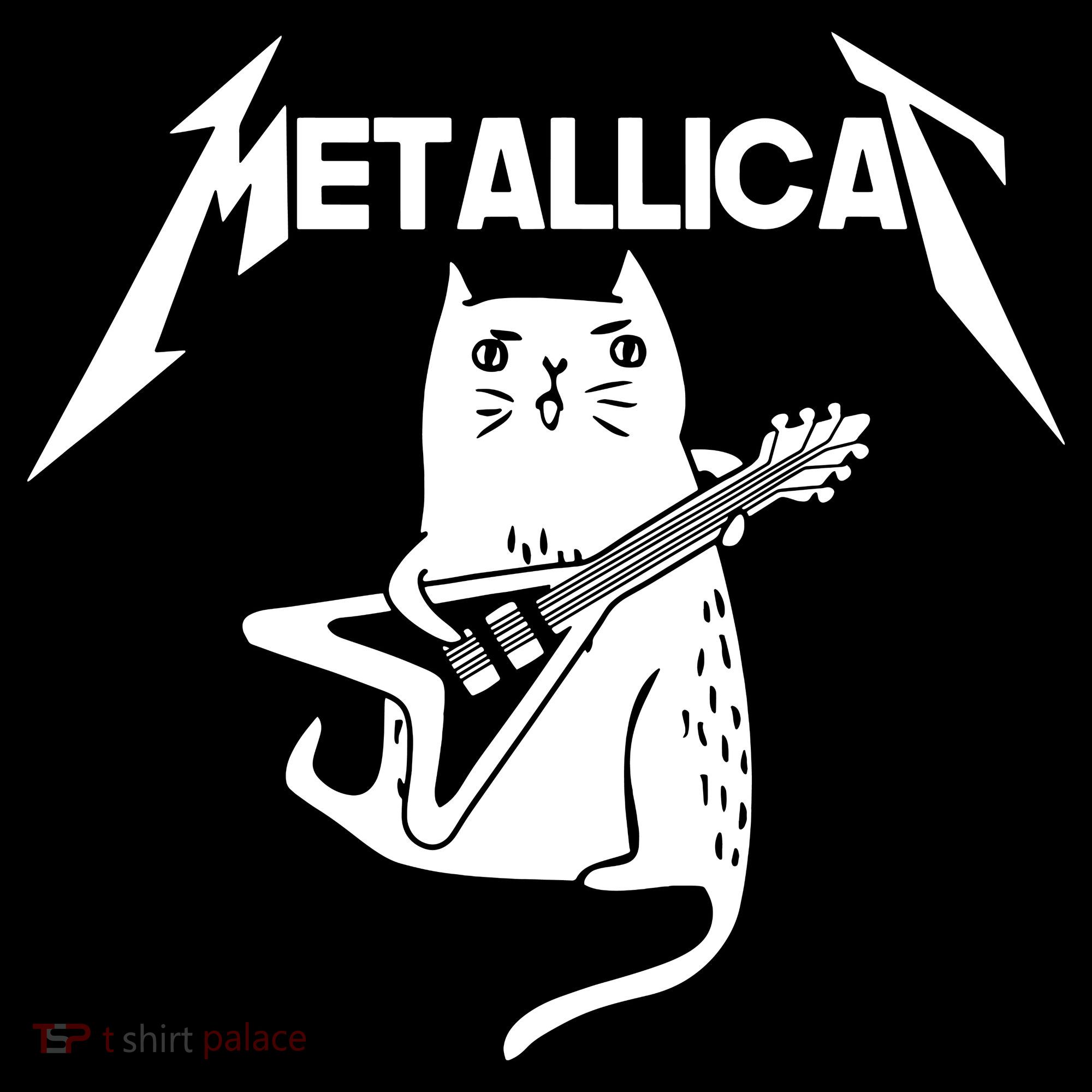 Metallicat Rock Band Guitar Women's Hoodie