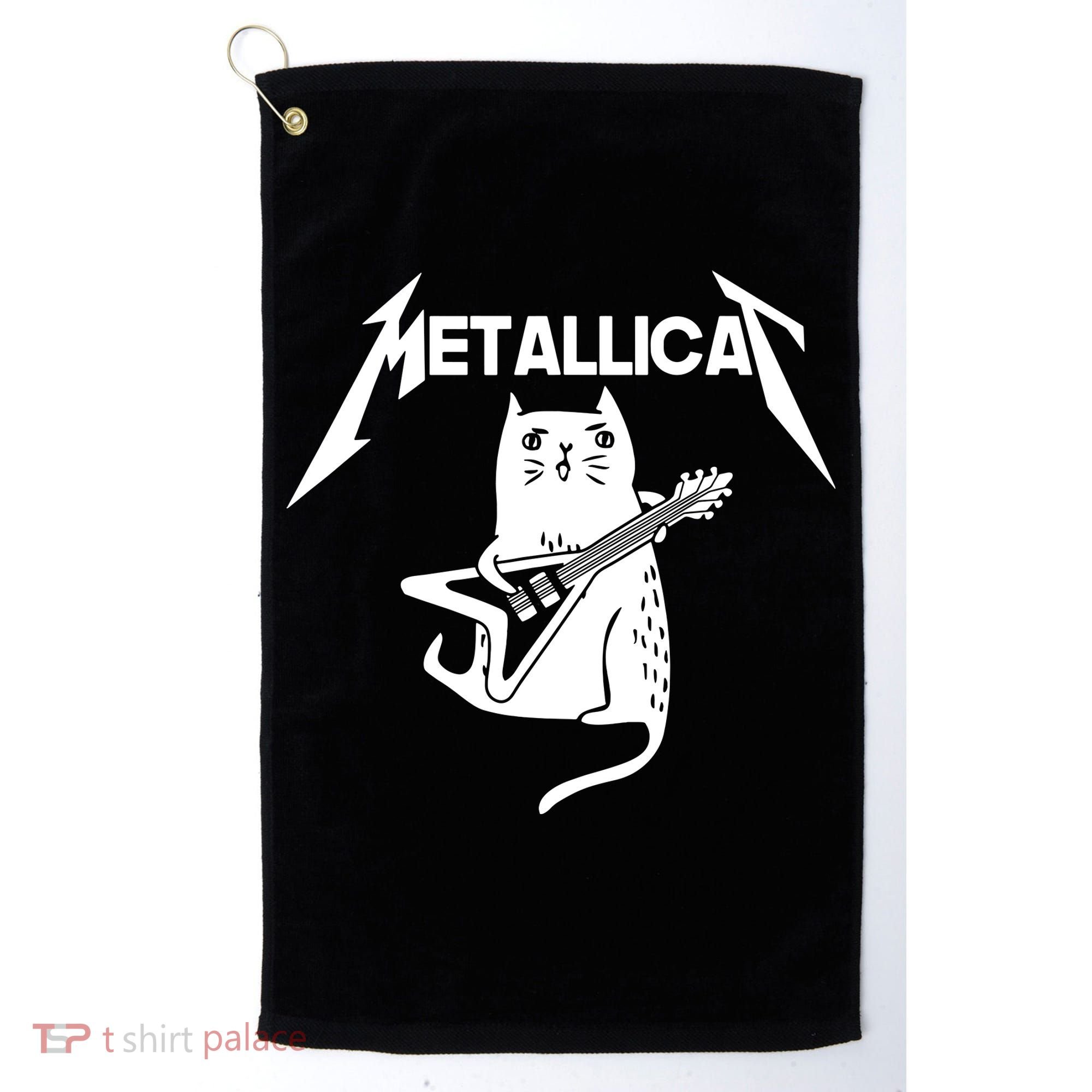 Metallicat Rock Band Guitar Golf Towel