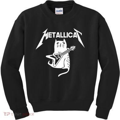 Metallicat Rock Band Guitar Kids Sweatshirt