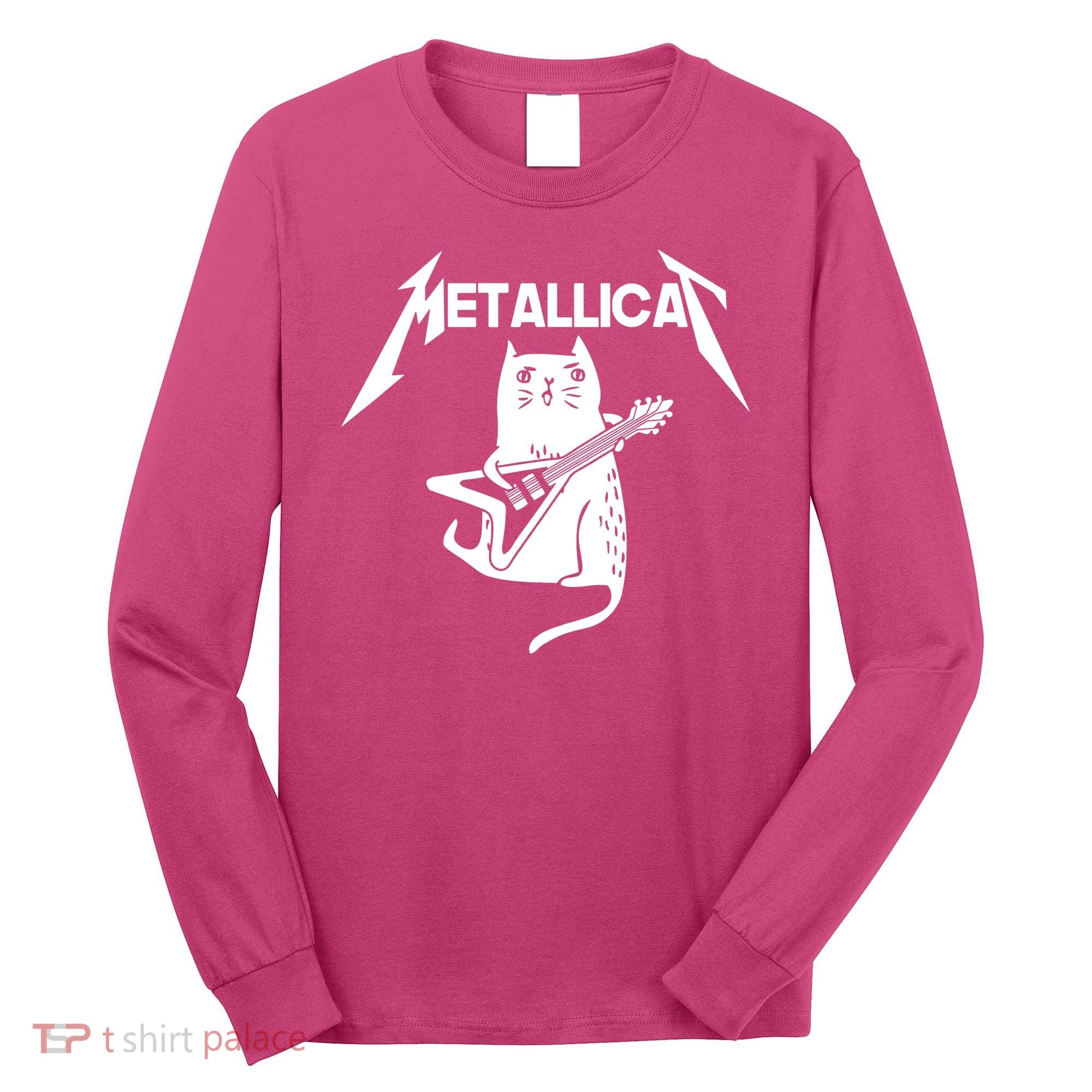 Metallicat Rock Band Guitar Long Sleeve Shirt