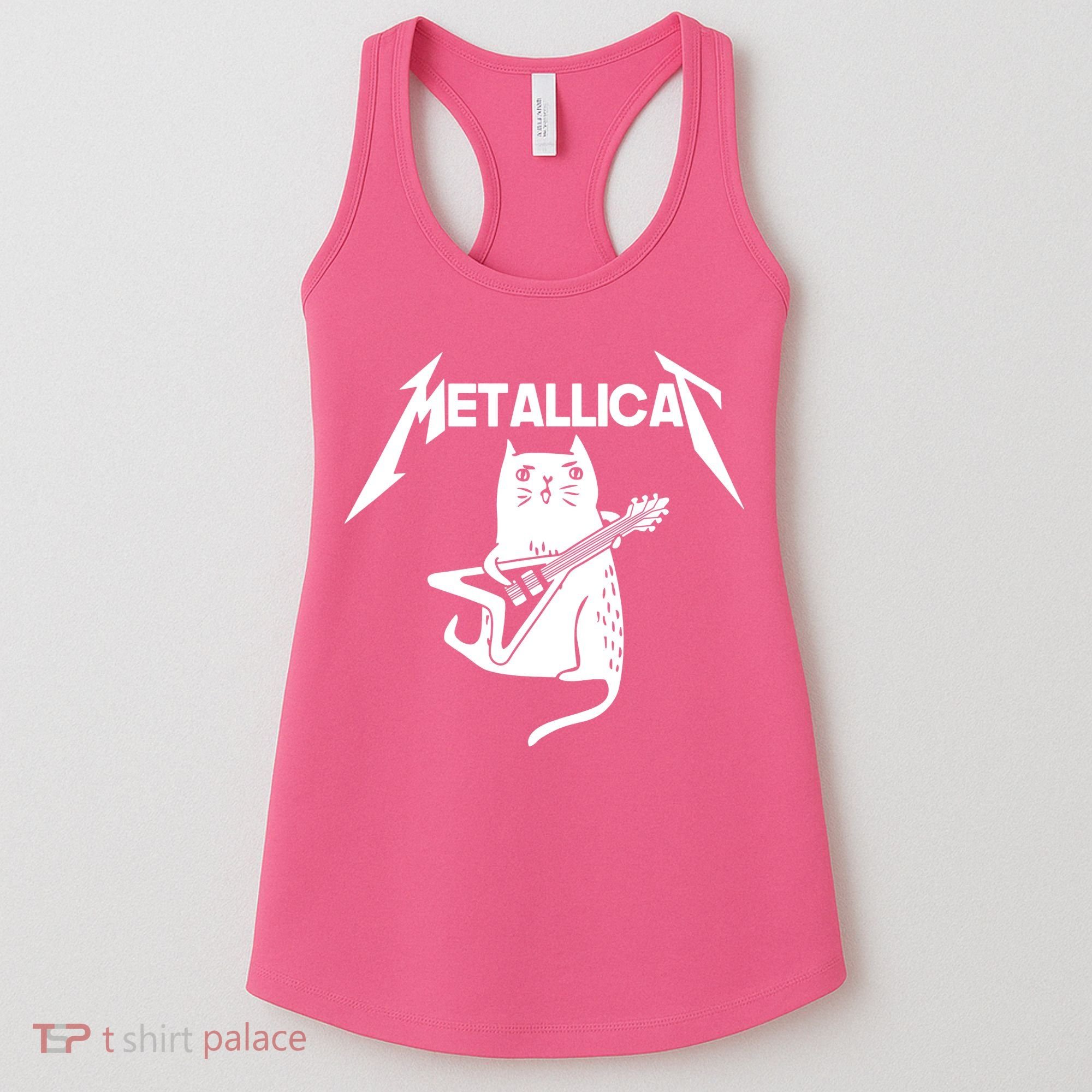 Metallicat Rock Band Guitar Women's Tank Top