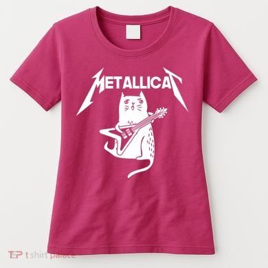 Metallicat Rock Band Guitar Women's T-Shirt