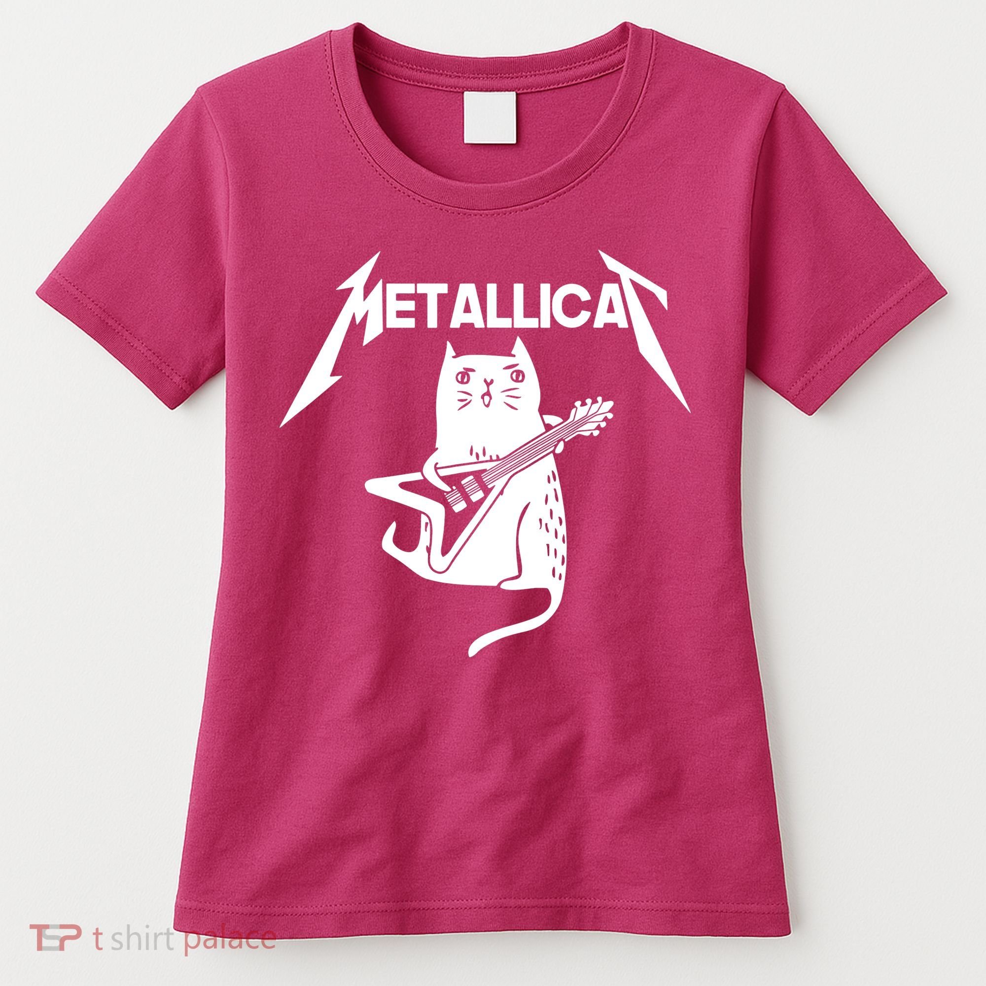 Metallicat Rock Band Guitar Women's T-Shirt