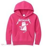 Metallicat Rock Band Guitar Kids Hoodie thumb 0