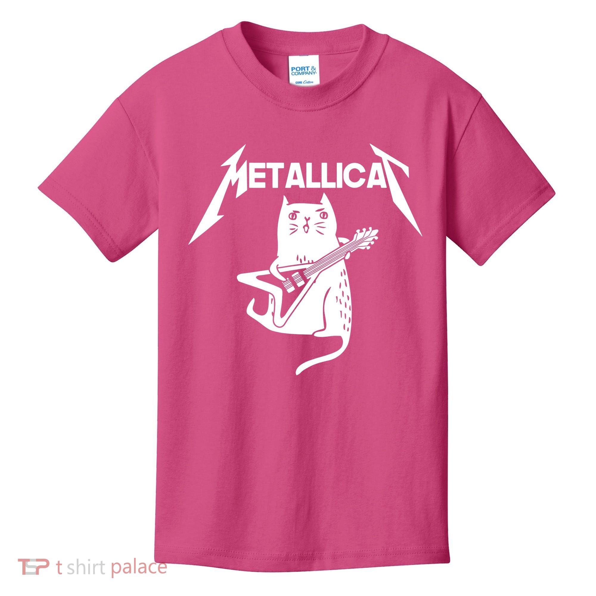 Metallicat Rock Band Guitar Kids T-Shirt