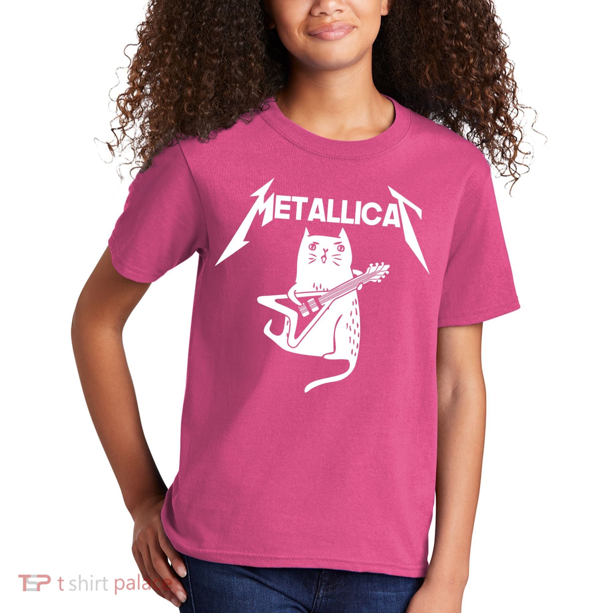 Metallicat Rock Band Guitar Kids T-Shirt