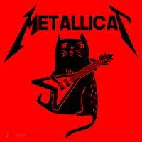 Metallicat Rock Band Guitar Santa Hat thumb 1