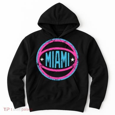 Miami Retro Basketball Nights Hoodie