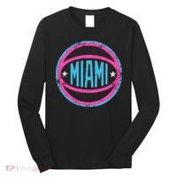 Miami Retro Basketball Nights Long Sleeve Shirt thumb 0
