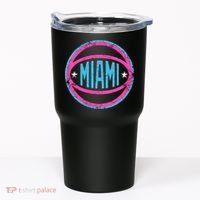 Miami Retro Basketball Nights Tumbler thumb 0