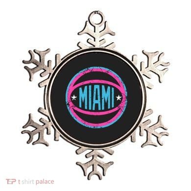 Miami Retro Basketball Nights Ornament