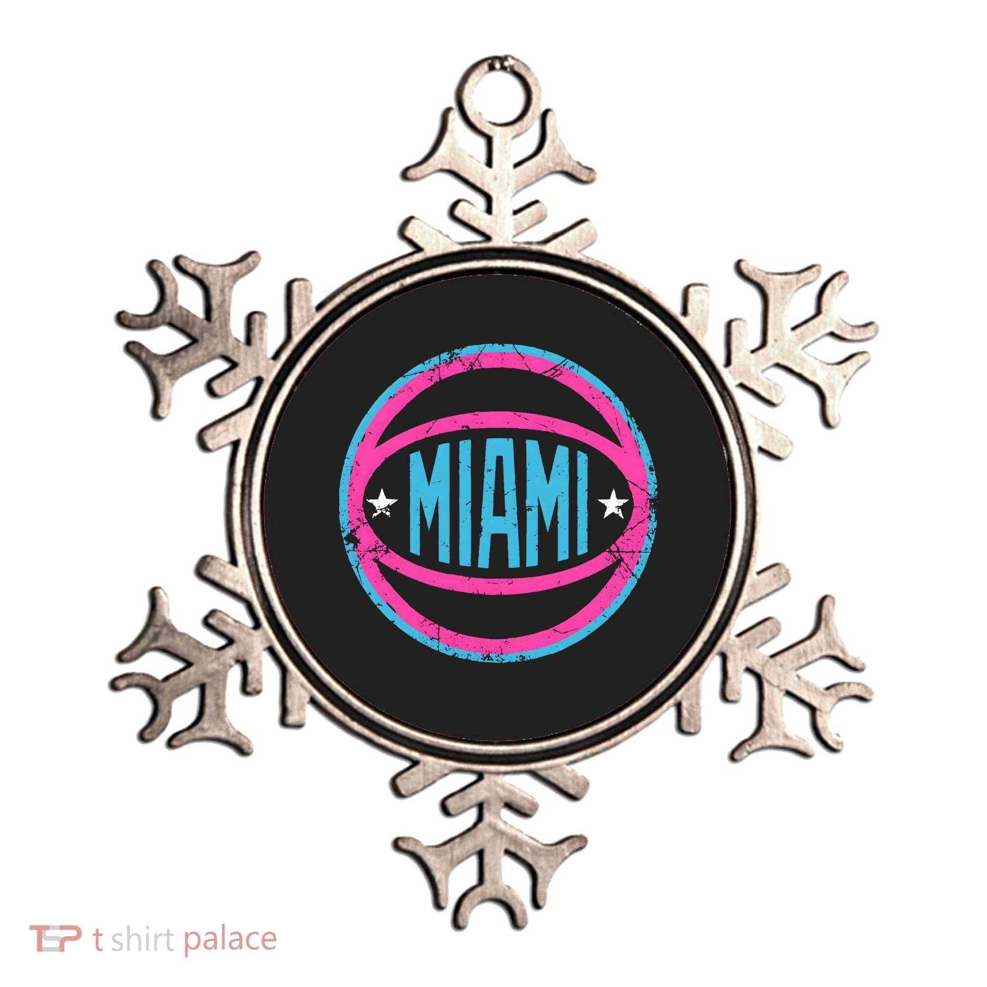 Miami Retro Basketball Nights Ornament
