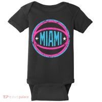 Miami Retro Basketball Nights Baby Bodysuit thumb 0