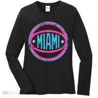 Miami Retro Basketball Nights Women's Long Sleeve Shirt thumb 0