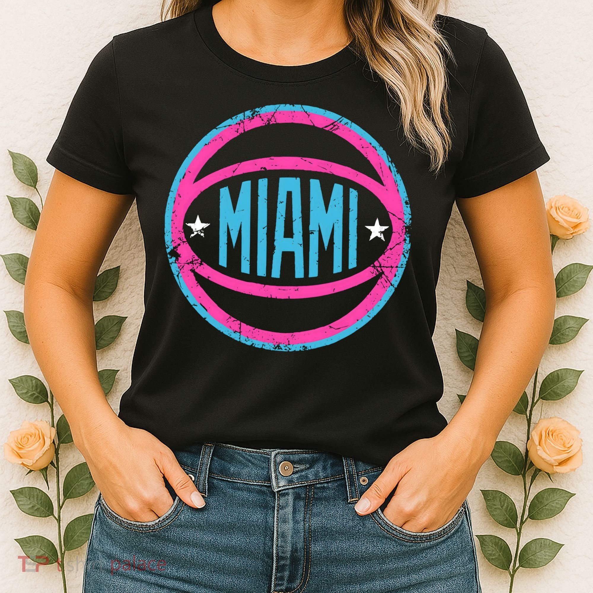 Miami Retro Basketball Nights Women's T-Shirt