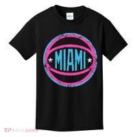 Miami Retro Basketball Nights Kids T-Shirt thumb 0