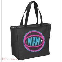 Miami Retro Basketball Nights Tote Bag thumb 2