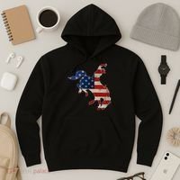 Man Riding Bucking In Rodeo Hoodie thumb 3