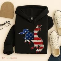 Man Riding Bucking In Rodeo Hoodie thumb 4