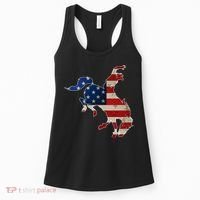 Man Riding Bucking In Rodeo Women's Tank Top thumb 0