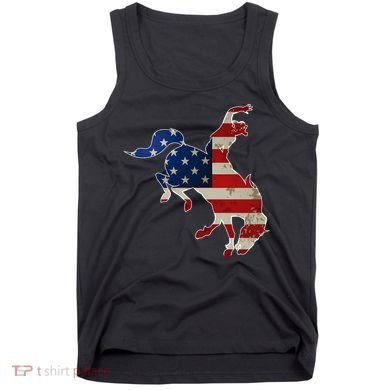 Man Riding Bucking In Rodeo Tank Top
