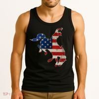 Man Riding Bucking In Rodeo Tank Top thumb 3