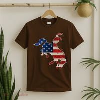 Man Riding Bucking In Rodeo T-Shirt thumb 2