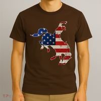 Man Riding Bucking In Rodeo T-Shirt thumb 3