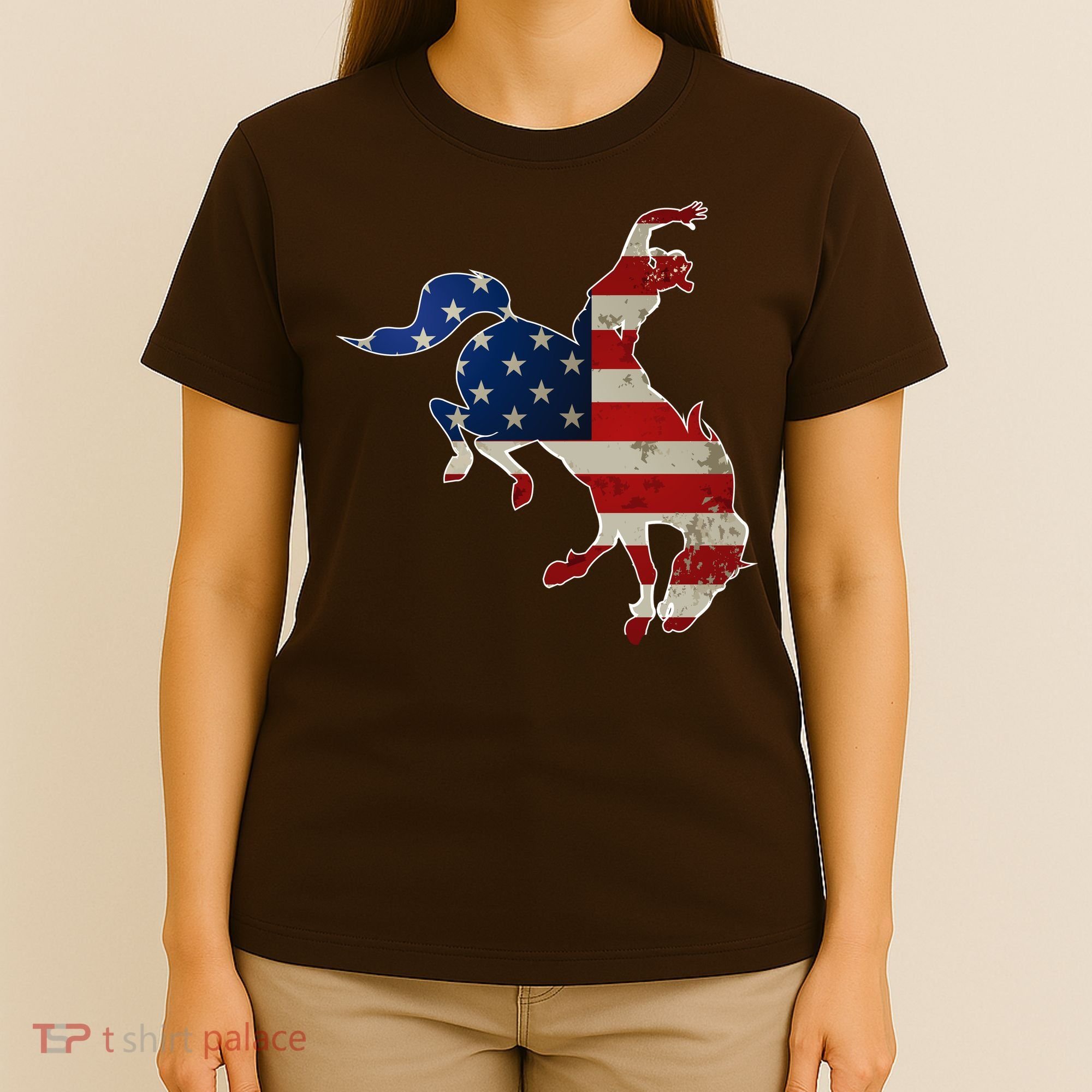 Man Riding Bucking In Rodeo T-Shirt
