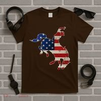 Man Riding Bucking In Rodeo T-Shirt thumb 5