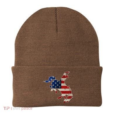 Man Riding Bucking In Rodeo Beanie