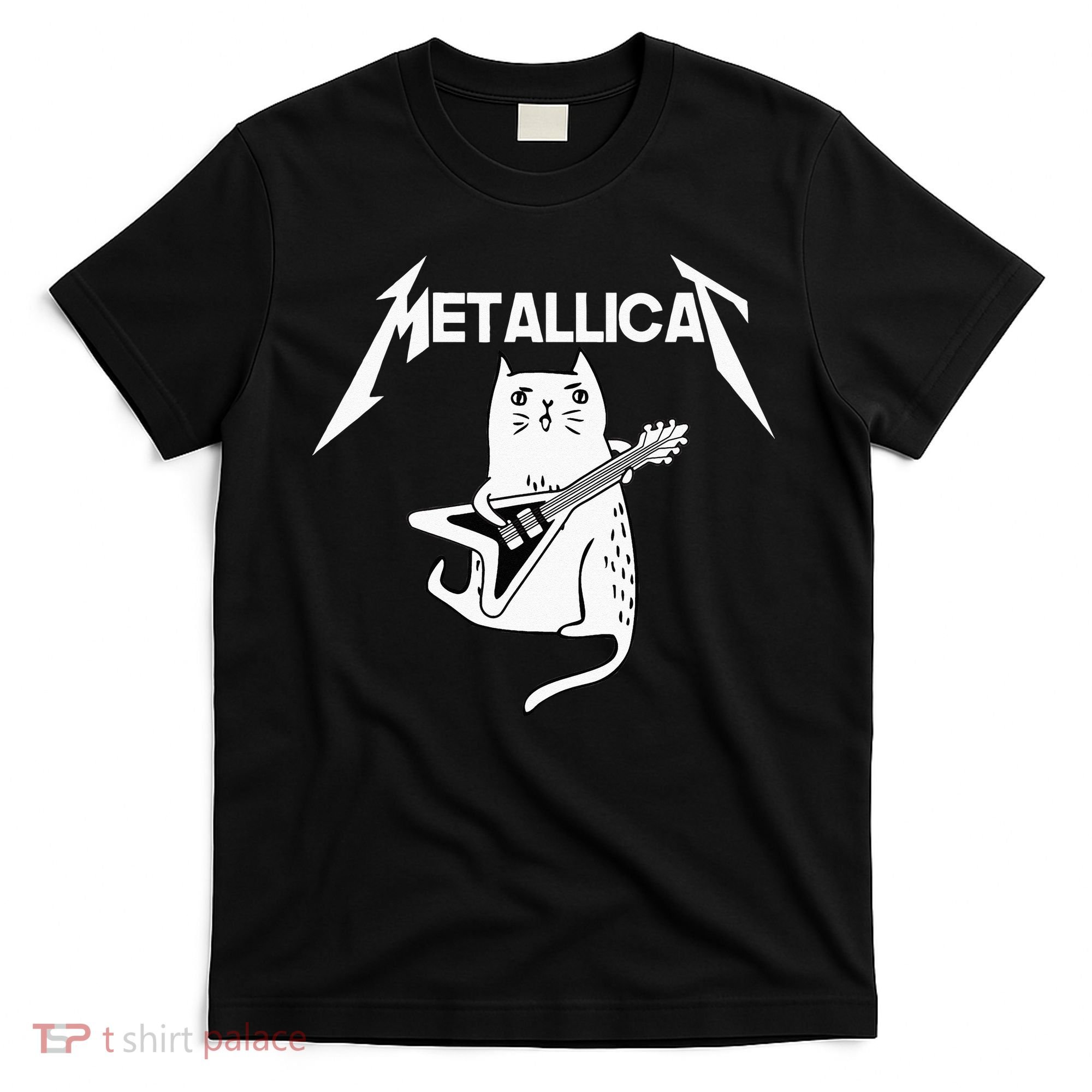 Mettalicat Rock Band Guitar Funny Christmas Gift T-Shirt
