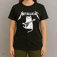 Mettalicat Rock Band Guitar Funny Christmas Gift T-Shirt thumb 4