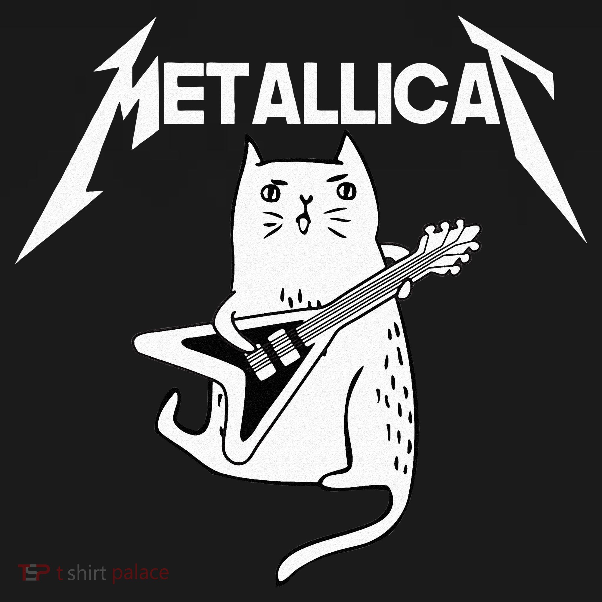 Mettalicat Rock Band Guitar Funny Christmas Gift Women's Hoodie