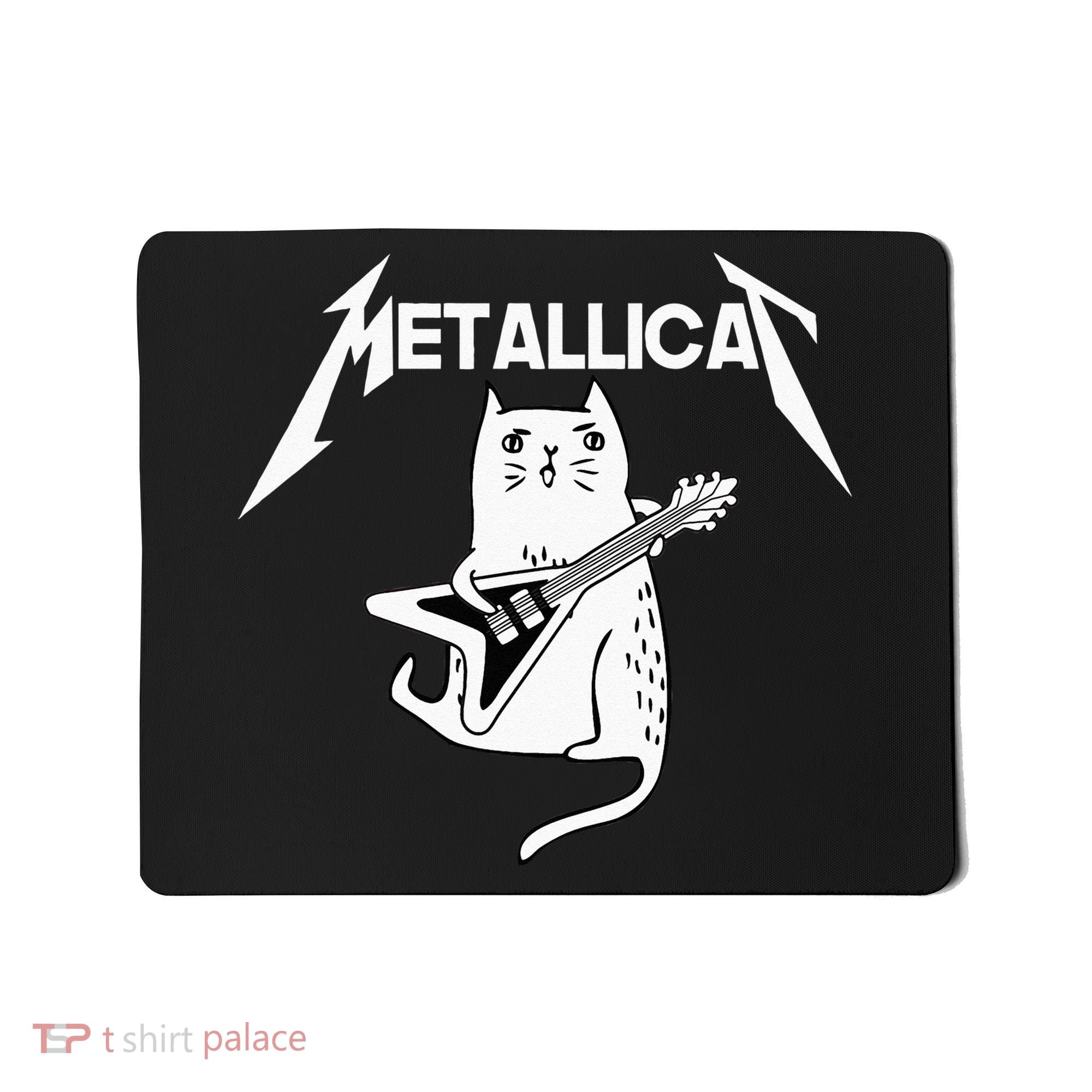 Mettalicat Rock Band Guitar Funny Christmas Gift Mousepad