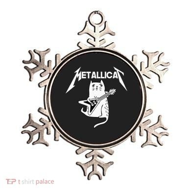 Mettalicat Rock Band Guitar Funny Christmas Gift Ornament