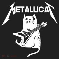 Metallicat Rock Band Guitar Women's Sweatshirt thumb 2