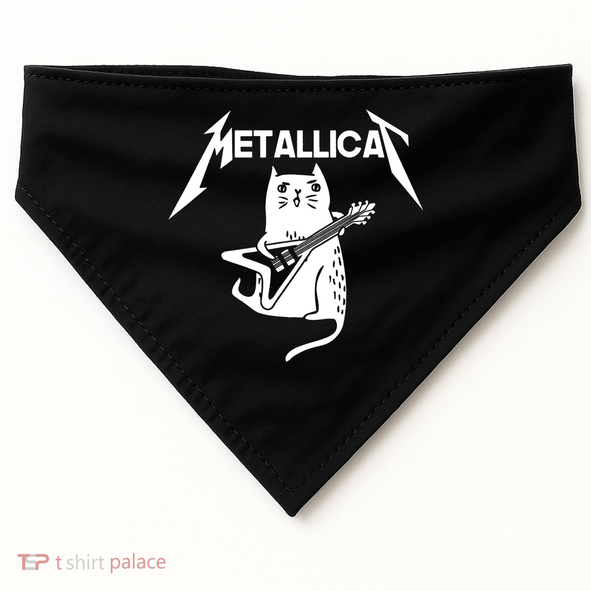 Metallicat Rock Band Guitar USA-Made Doggie Bandana