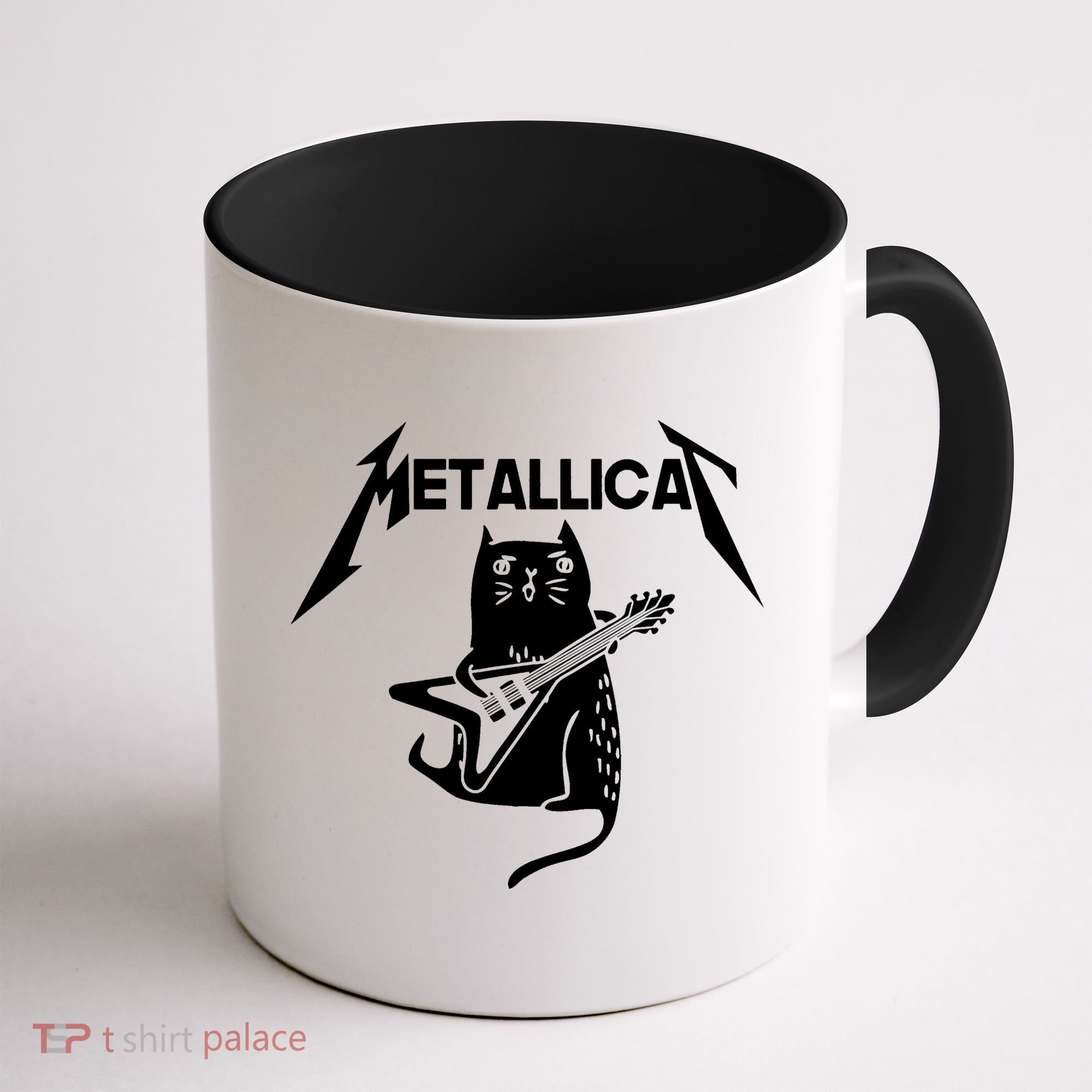 Metallicat Rock Band Guitar Coffee Mug