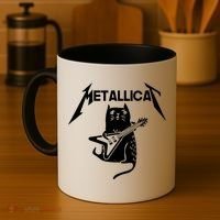 Metallicat Rock Band Guitar Coffee Mug thumb 4