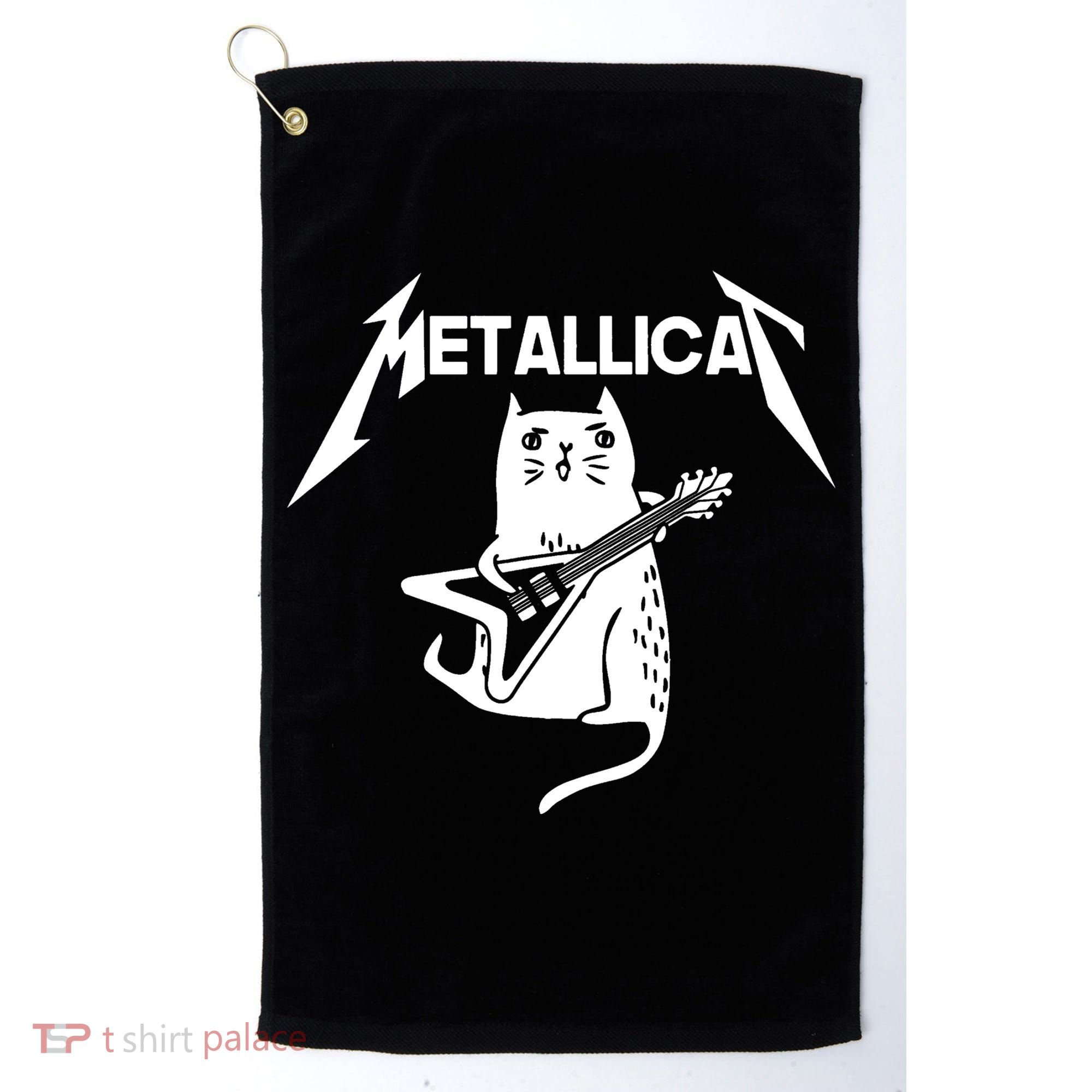 Metallicat Rock Band Guitar Golf Towel