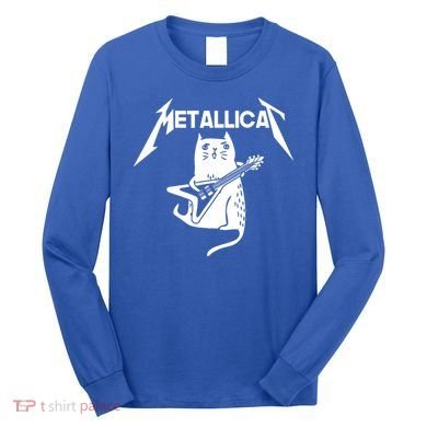 Metallicat Rock Band Guitar Long Sleeve Shirt
