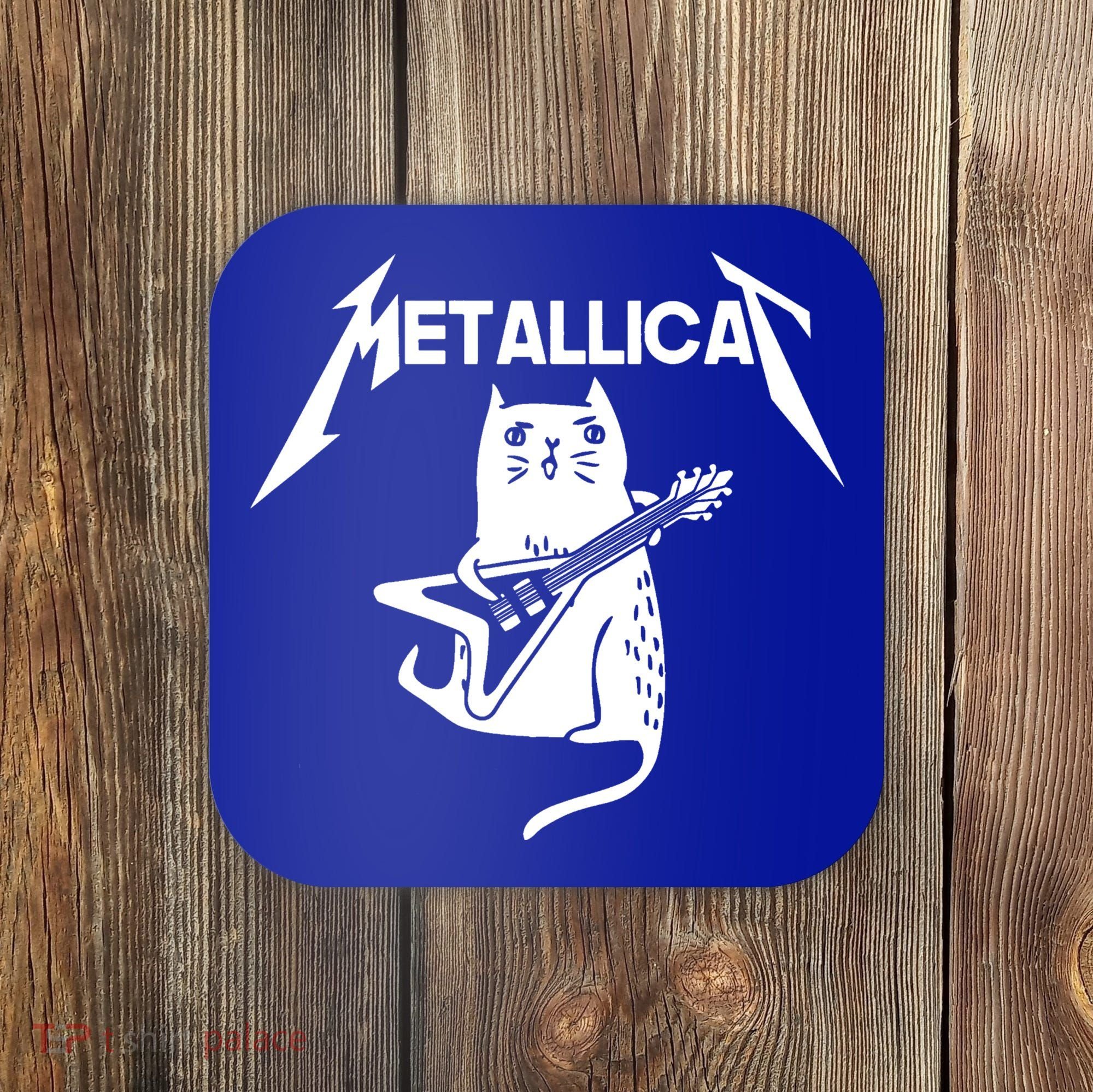 Metallicat Rock Band Guitar Coaster