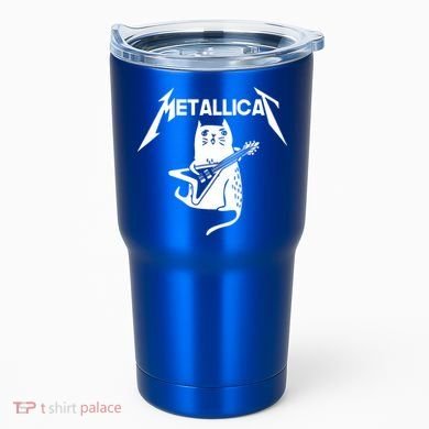 Metallicat Rock Band Guitar Tumbler