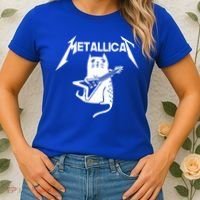 Metallicat Rock Band Guitar Women's T-Shirt thumb 2